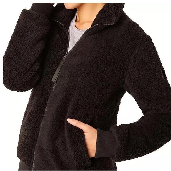 Free Country Women's Black Butter Pile Sherpa Full Zip Jacket XXL - Picture 6 of 8
